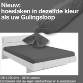 Gulings - 2 Gulingslopen +1 hoeslaken 180x200 - donkergrijs