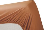 Ambiante Cotton Uni - Hoeslaken - Eenpersoons - 90x210/220 cm - Orange