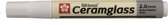 Pen-Touch Ceramglass keramiekstift wit met medium punt (2,0 mm)