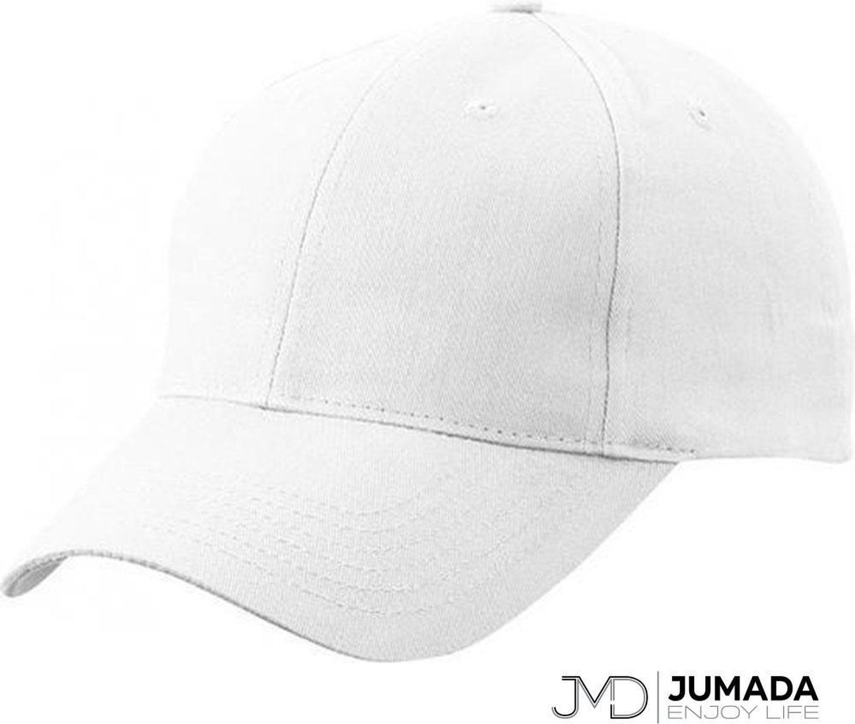 Jumada's Baseball Cap - Baseball Pet - Met 6 Panelen - Katoen - Wit
