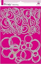 Pronty mask stencil A4 roses & grunge circles