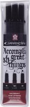 Sakura Pigma Calligrapher set, 3-delig 1, 2 en 3mm