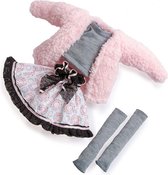 Berjuan Poppenkleding Meisjes 35 Cm Textiel Roze 4-delig