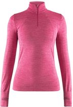 Craft thermoshirt voor dames, Fuseknit Comfort Zip, roze