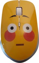 Funny Mouses - Blozende Emoticon - Draadloze Computermuis - Grappige computergadgets & -accessoires
