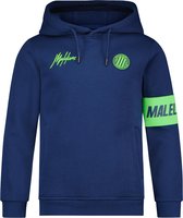 Malelions Junior Sport Captain Hoodie - Navy/Green - 4 | 104