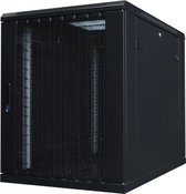 Alfaco 19-6815PP, 15U, 19'' Serverkast met geperforeerde deuren, geschikt voor onder bureaus, (BxDxH) 600x800x769mm