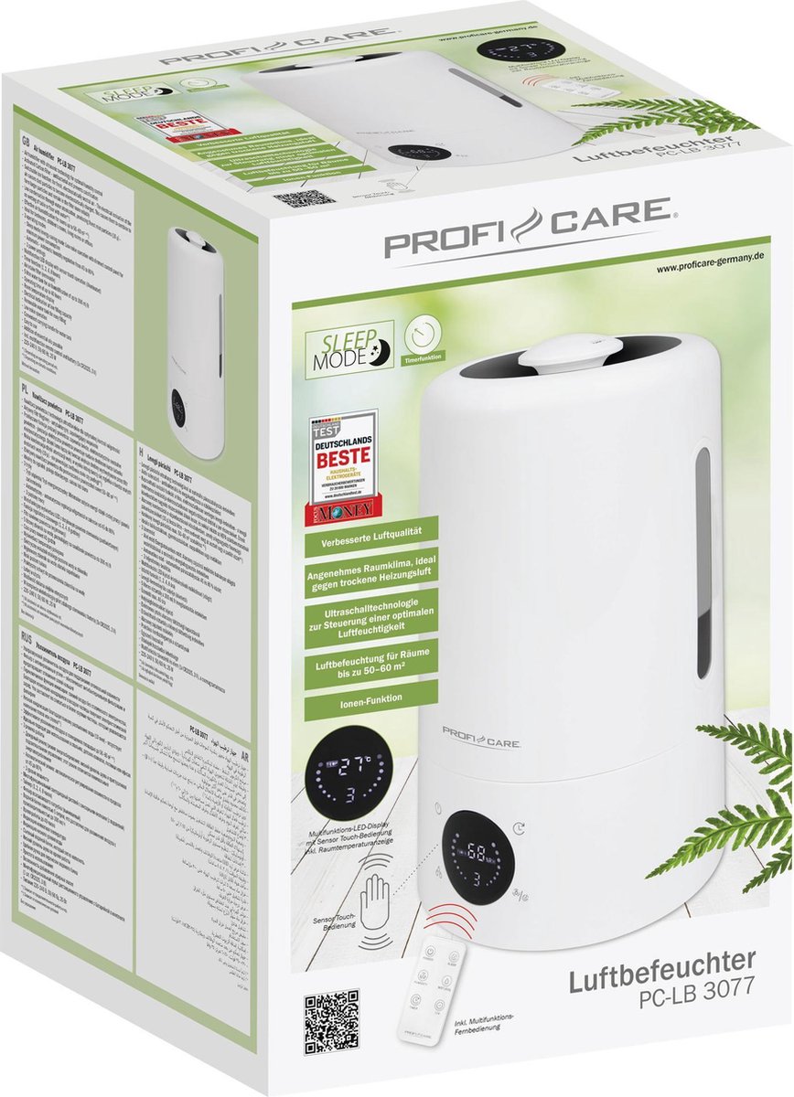 Humidificateur d'air Proficare PC-LB 3077 Blanc