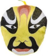 knuffelmasker Samurai jongens 14 cm pluche geel