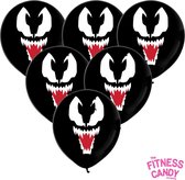 Venom Ballonnen - set van 6 - Zwart