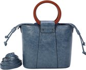 Handtas Ines Delaure bleu horizon