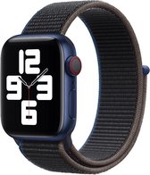 Nylon sport loop band - houtskool - Geschikt voor Apple Watch