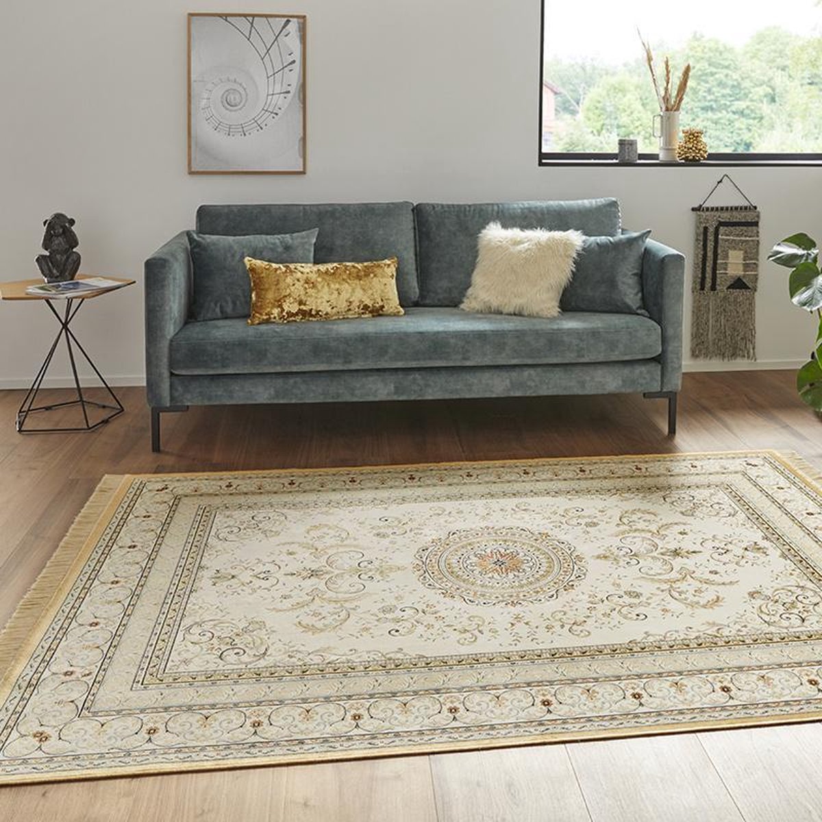 Klassiek vloerkleed Antik Negar - crème 95x140 cm