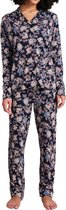 Schiesser – Feminine Floral Comfort Fit – Pyjama – 175575 - Dark Blue - 44