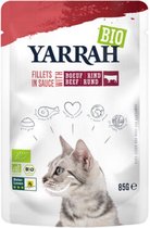 14x Yarrah Bio Kattenvoer Rund 85 gr