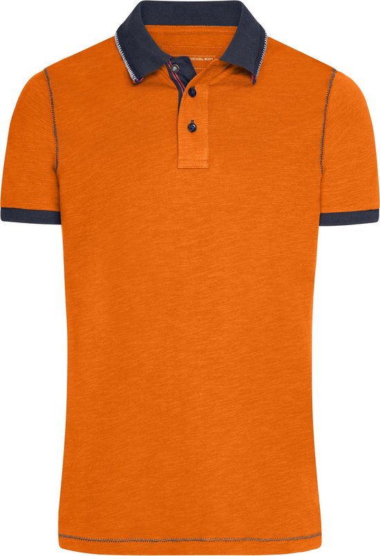 James & Nicholson Poloshirt - urban - oranje - heren - polo 2XL