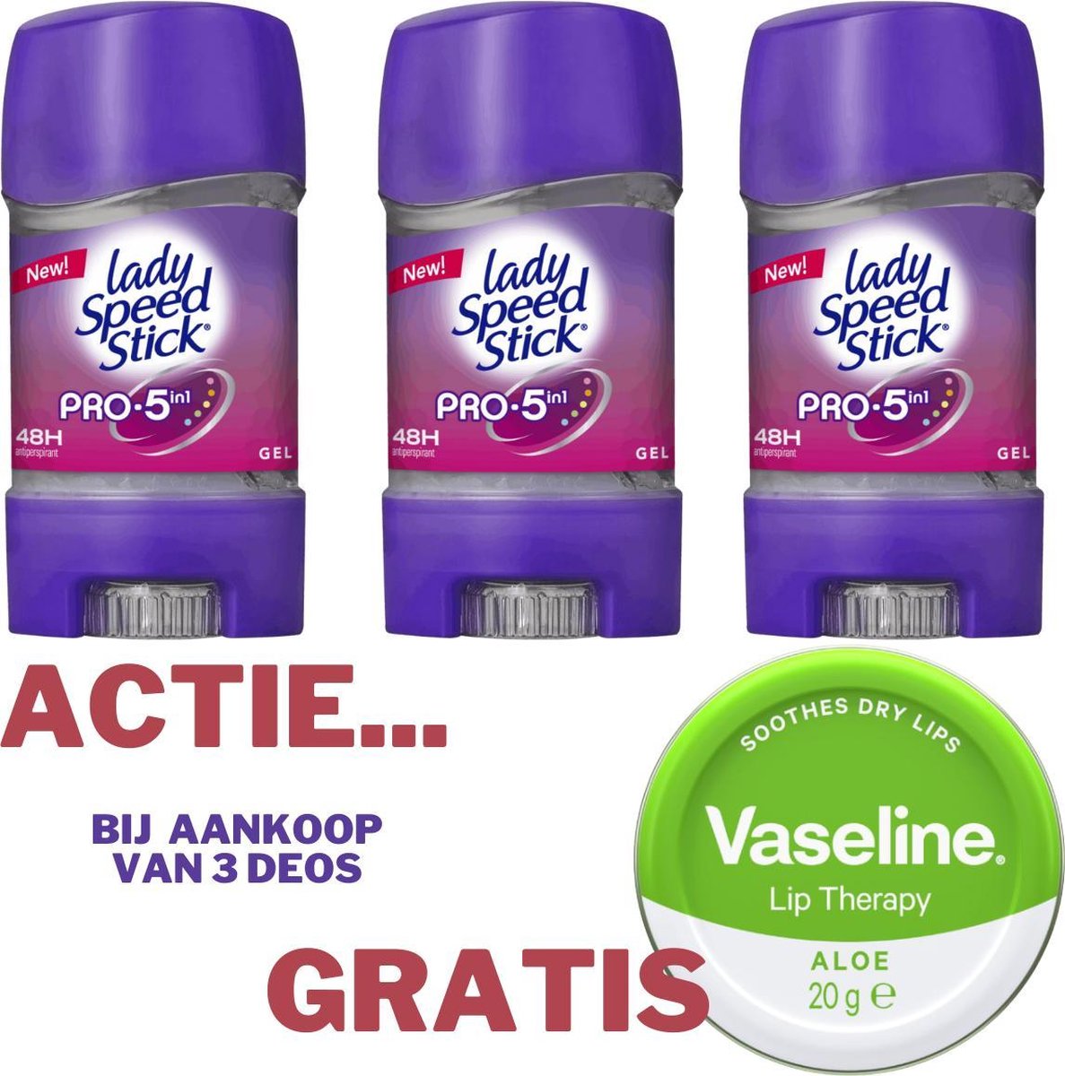 Lady Speed Stick - Gel 48H Protection Gel Antiperspirant Pro 5in1 - 65 ...