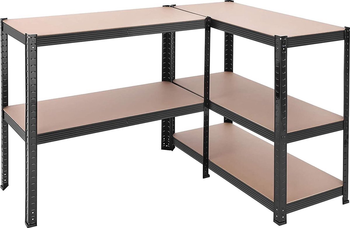 KARAT rek voor zware lasten - steekrek, kelderrek, magazijnrek, werkbank - draagvermogen tot 1250 kg - snelle montage en stabiel (verzinkt, 180 x 120 x 45 cm KARAT rek voor zware lasten - steekrek, kelderrek, magazijnrek, werkbank - draagvermogen tot 1250 kg - snelle montage en stabiel (verzinkt, 180 x 120 x 45 cm