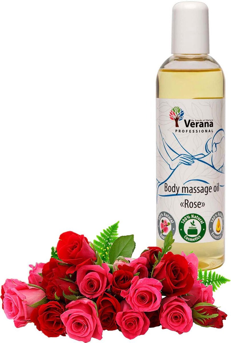 Goedkoopste Verana Natuurlijke Massageolie Rozen 250ML