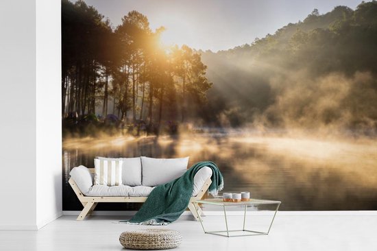 Papier peint - Papier peint photo Forêt - Water - Brume - Largeur 330 cm x hauteur 220 cm