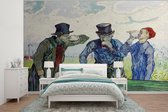 Behang - Fotobehang De Drinkers - Vincent van Gogh - Breedte 325 cm x hoogte 260 cm