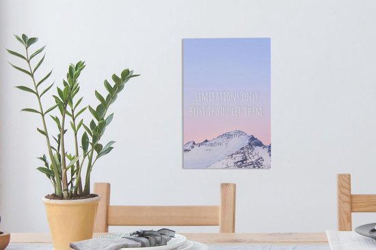 Peintures Toile Berg - Motivation - Citation - 20x30 cm - Décoration murale