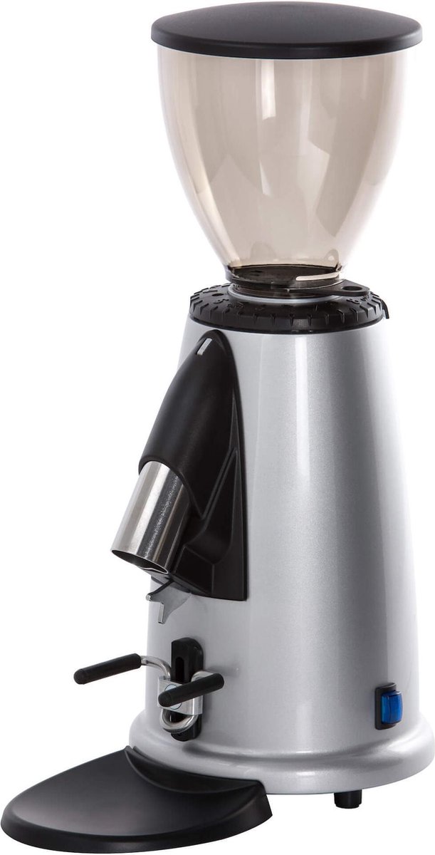 Macap M2M Koffiemolen Instelbare Maalgraad Grind on Demand Stalen Maalschijven 150W 1400 RPM Zilver Grijs