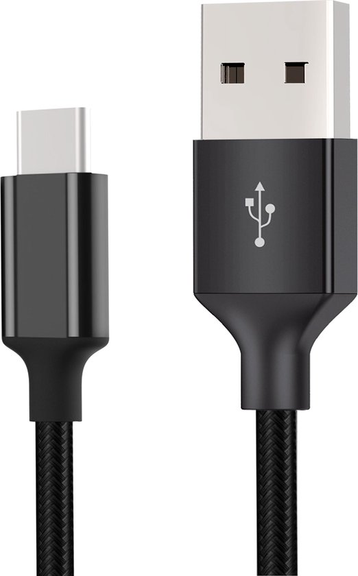 Gecomprimeerd opleggen een USB Data en Oplaadkabel – USB-C - 3M Kabel - 2.4A Snellaadfunctie - USB  Charging Cable... | bol.com