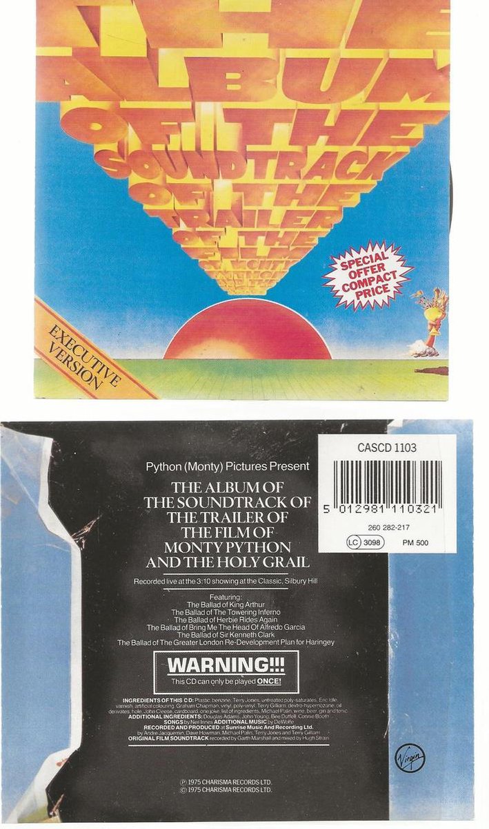 MONTY PYTHON HOLY GRAIL SOUNDTRACK