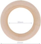 Houten ring 50mm