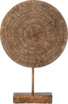 J-Line Cirkel Op Voet Poly Bruin Small