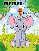 Elefanten-Malbuch fur Kinder im Alter von 3-6 Jahren