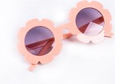 Zonnebril | Meisjes | UV 400 Bescherming | Kinder Zonnebril | Zalm/Oranje | Bloem | Meisjes Zonnebril