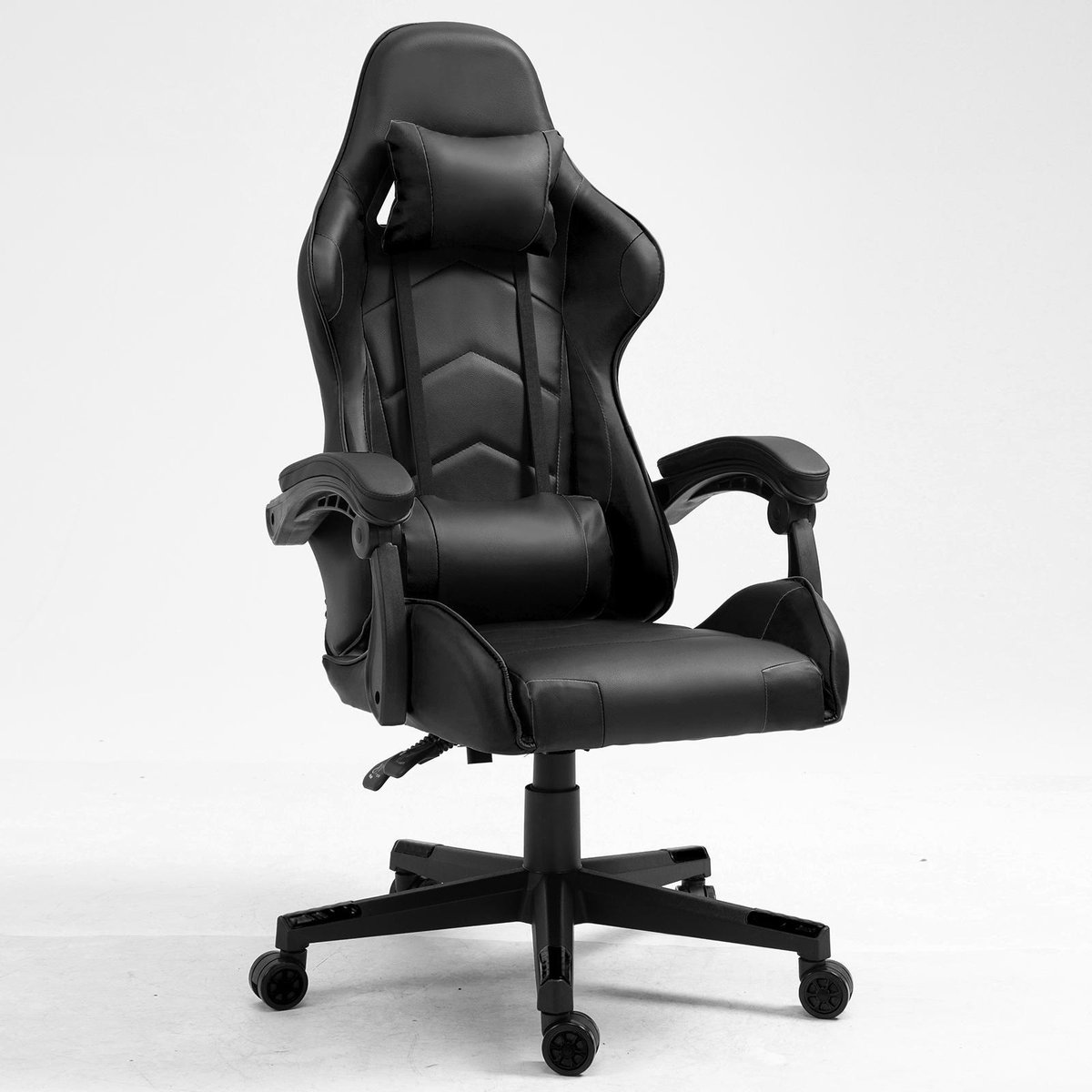 Alora Gaming stoel X-TREME - Zwart - Met Nekkussen & Verstelbaar Rugkussen - Kunstleer - Gamestoel - Game Stoel - Gaming chair - Bureaustoel - Office Chair
