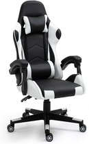 Alora Gaming stoel X-TREME - Wit - Met Nekkussen & Verstelbaar Rugkussen - Kunstleer - Gamestoel - Game Stoel - Gaming chair - Bureaustoel - Office Chair