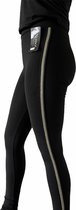 Sportlegging dames high waist - zwart  en goud met stretch - onesize maten 34 t/m 38