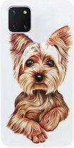 ADEL Siliconen Back Cover Softcase Hoesje Geschikt voor Samsung Galaxy Note 10 Lite - Yorkshire Terrier Hond