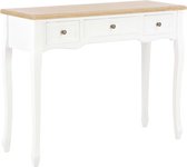 Sidetable met 3 lades wit