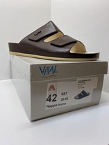 VITAL Dames/heren model Nappa Moro 687 – slipper – muiltje – bruin – maat 42