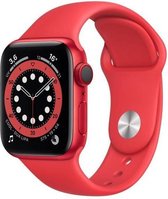 Apple Watch Series 6 GPS + Cellular, aluminium behuizing van 40 mm PRODUCT (ROOD) met sportbandje PRODUCT (ROOD)