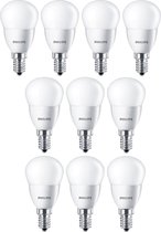 10 stuks Philips LED Kogellamp E14 3.5W 4000K Mat Niet dimbaar