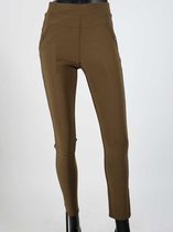 Dames tregging Jacky L/XL - Taupe - Luxe & Comfort - Hoge Taille
