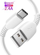 USB Data en Oplaadkabel – USB-C - 1M Kabel - 2.4A Snellaadfunctie - USB Charging Cable - Oplaadkabel Samsung - Samsung Oplader - Samsung Oplaadkabel - Samsung Oplaadkabel