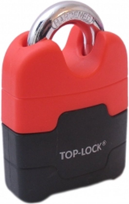 Top Lock Hangslot ART-4 MBT 4162 zwart/rood - Top-Lock