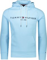 Tommy Hilfiger Sweater Blauw Normaal - Maat S - Heren - Herfst/Winter Collectie - Katoen;Polyester