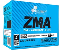 Olimp Olimp Supplements ZMA - T-booster met Vitamine B6, Magnesium en Zink - 120 Capsules - 1 Verpakking - 120 stuks