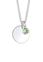 Elli Halsketting Augustus birthstone 925 Sterling Zilver Swarovski® Kristal