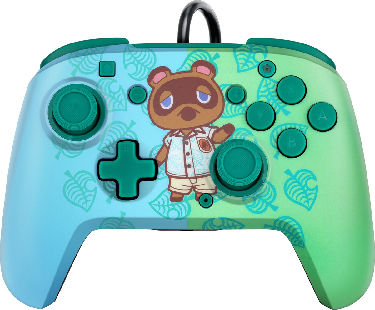 PDP Gaming Faceoff Deluxe+ Audio Wired Controller - Animal Crossing (Nintendo Switch/Switch OLED)