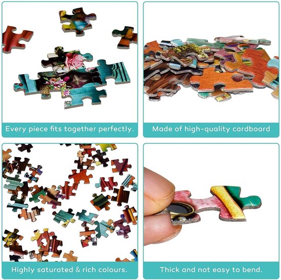 Puzzel | 1000 Stuks | Behendigheidsspel | Creatief | Legpuzzel | Karton | Kleurrijk | Luchtballon