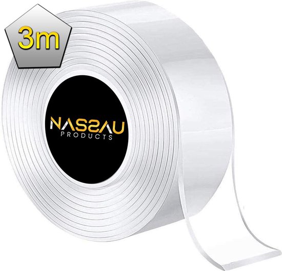 Nano tape - 3 meter lang - Dubbelzijdig - Klus reparatie tape - Krachtig  -... | bol.com